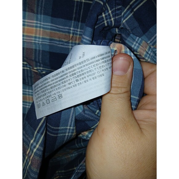 Abercrombie & Fitch Muscle Shirt Button-Up Plaid Men’s Size Large 100% Cotton - Picture 12 of 16